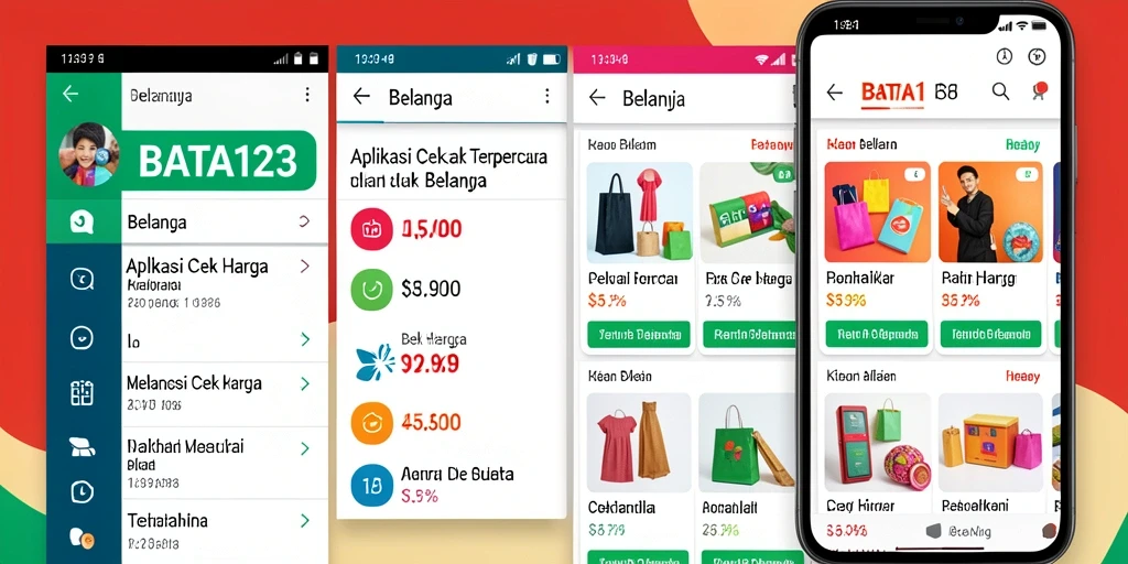 Antarmuka BATA123 menampilkan fitur Cek Harga dengan jelas dan sederhana.