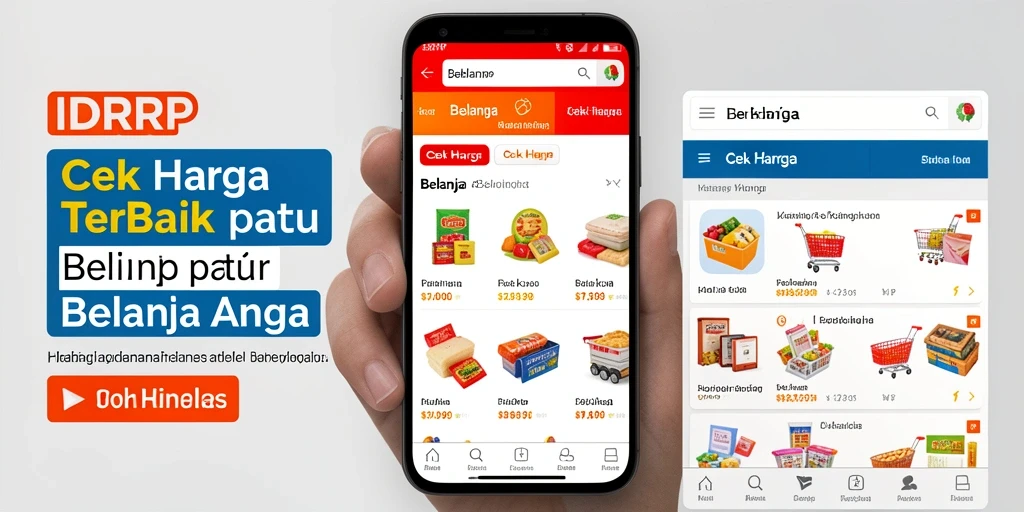 Tampilan antarmuka aplikasi IDRRP untuk cek harga produk.
