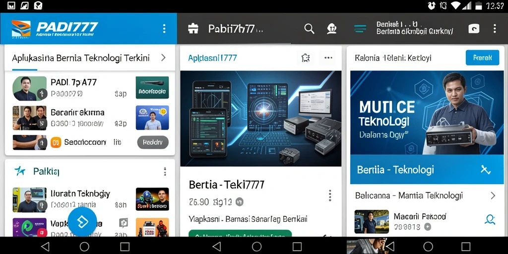 Antarmuka PADI777 dengan informasi berita teknologi terbaru.