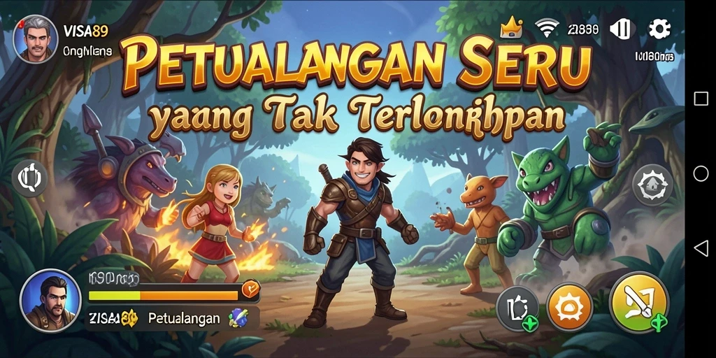 Tampilan antarmuka <strong>VISA89</strong> yang menarik dan interaktif.