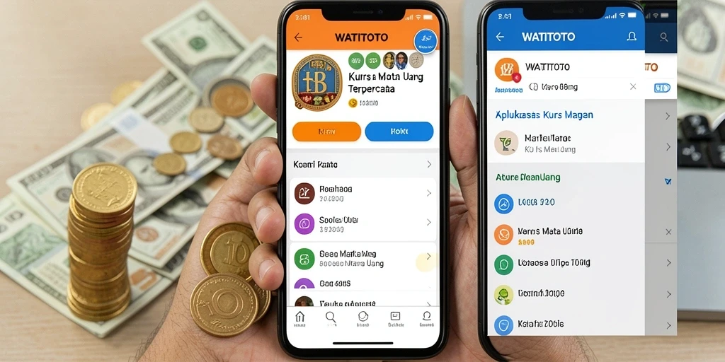 Antarmuka aplikasi WATITOTO menampilkan detail kurs mata uang yang jelas.